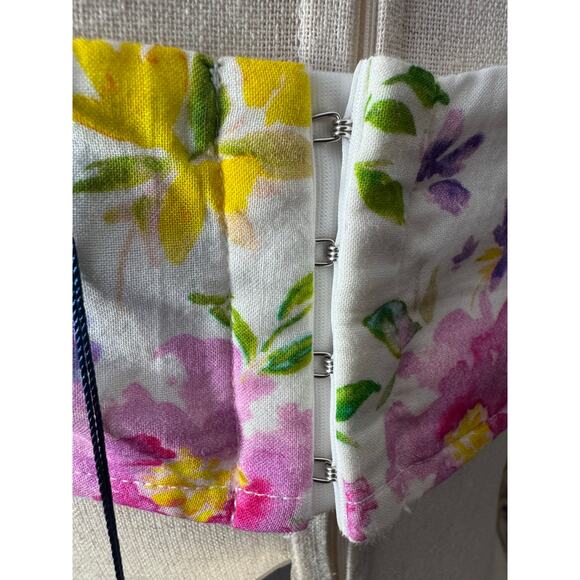 Reformation Marjorelle Marcelle Crop Top Watercolor Print M - Picture 10 of 13